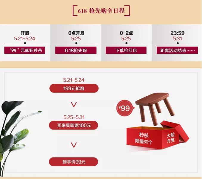 就在今晚！光明家具618搶先購鉅惠來襲！