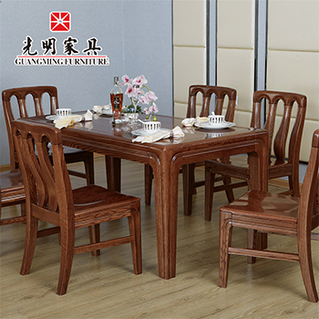 【光明家具】中式現(xiàn)代全實木餐廳餐桌808-4111-160